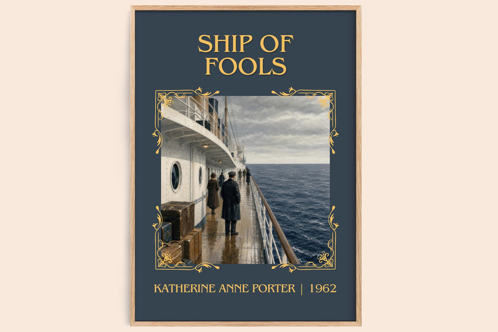 Ship Of Fools Classic Book Art Print by Katherine Anne Porter