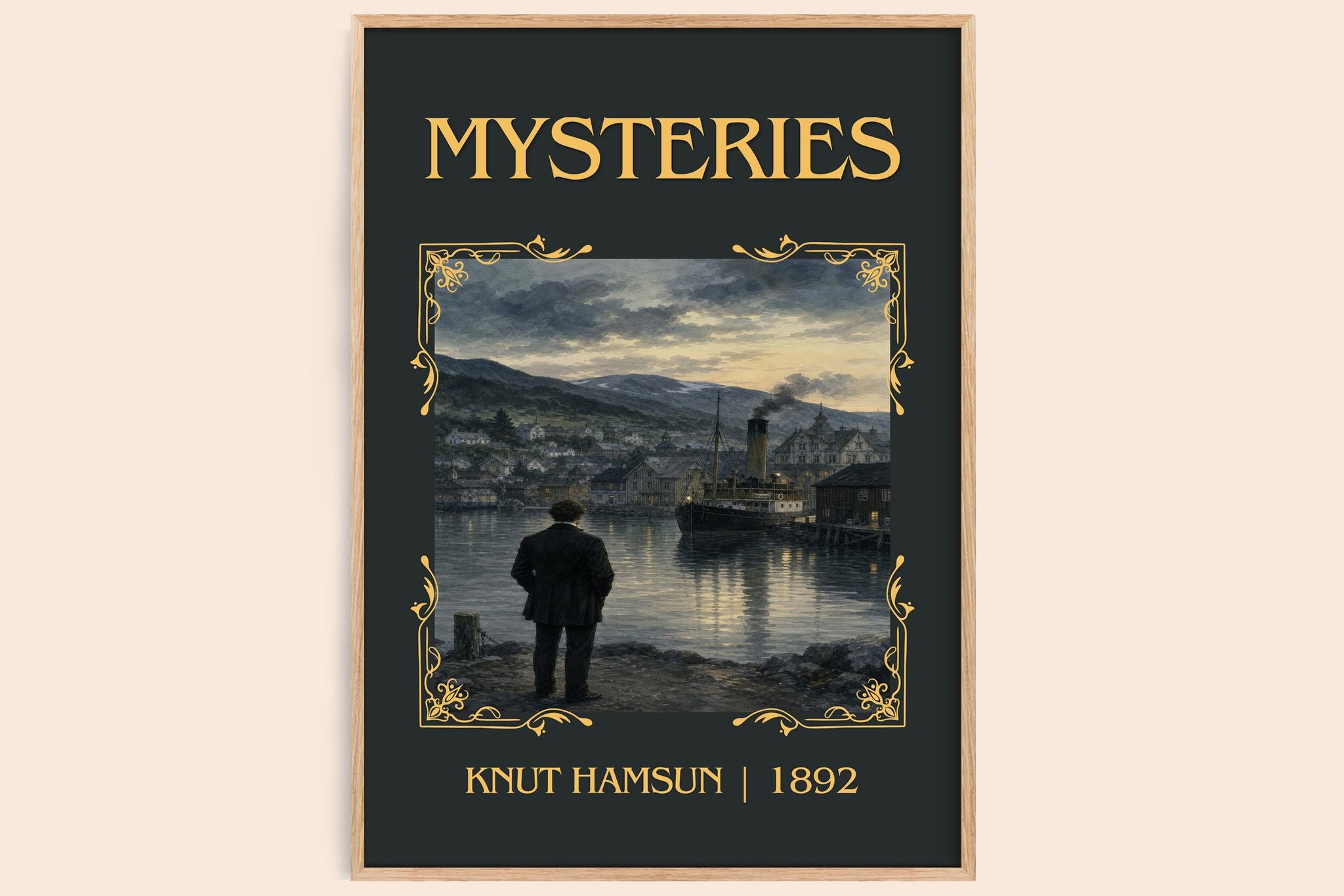 Mysteries Classic Book Art Print by Knut Hamsun