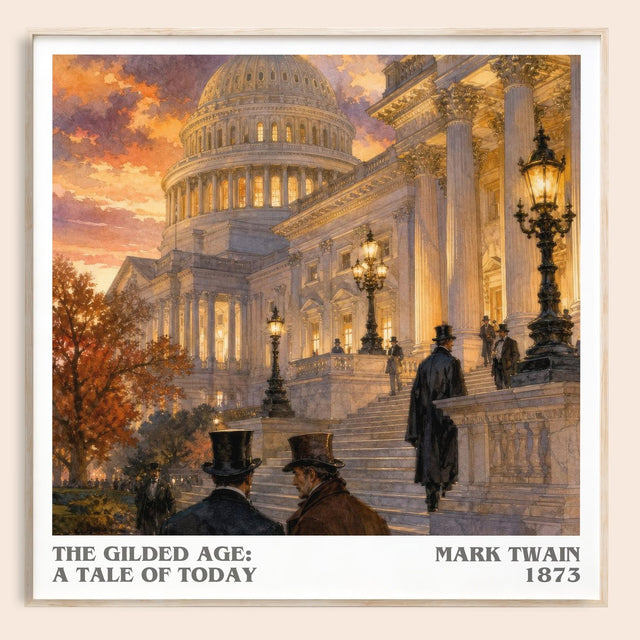 The Gilded Age: A Tale Of Today Literary Art Print by Mark Twain