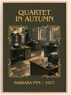 Quartet in Autumn Classic Book Art Print by Barbara Pym – book poster