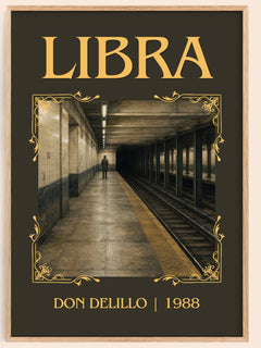 Libra Classic Book Art Print by Don DeLillo – book poster