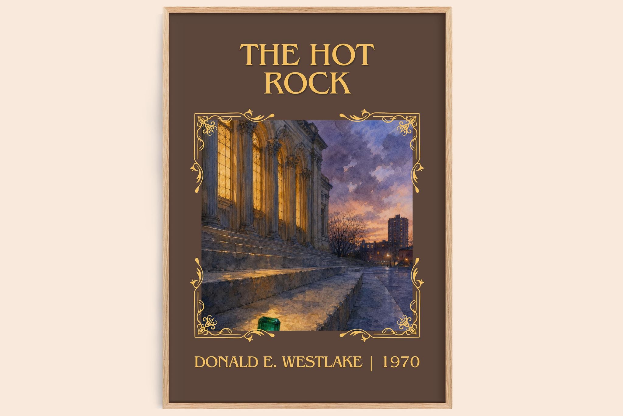 The Hot Rock Classic Book Art Print by Donald E. Westlake