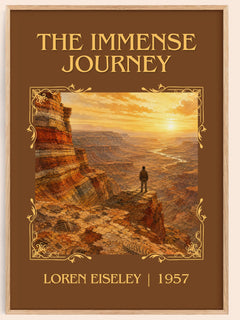 The Immense Journey Classic Book Art Print by Loren Eiseley – book poster