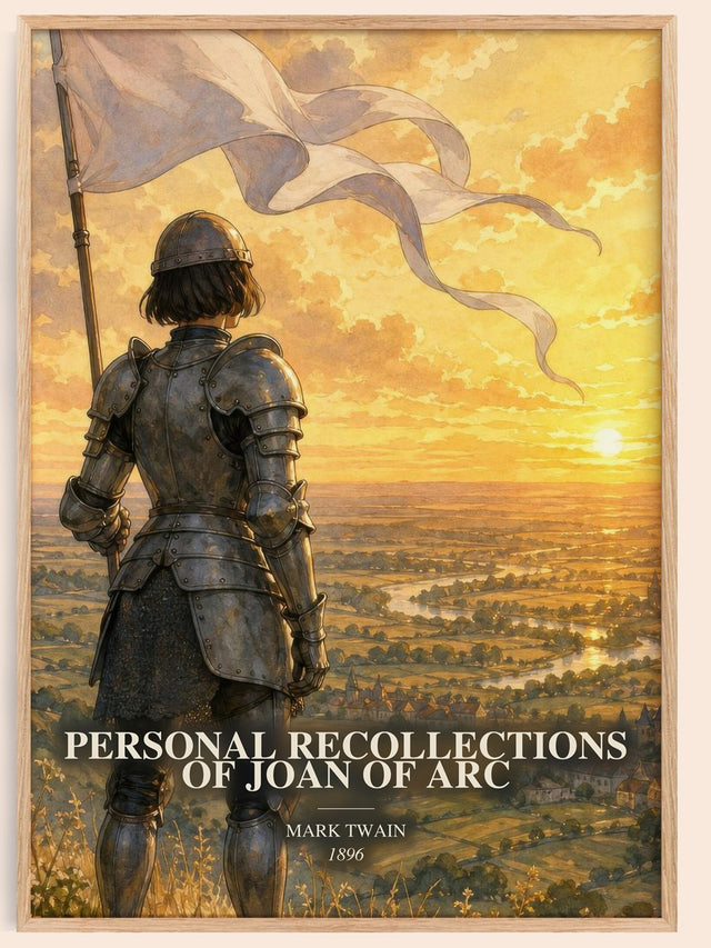 Personal Recollections Of Joan Of Arc Book Watercolour Illustration –