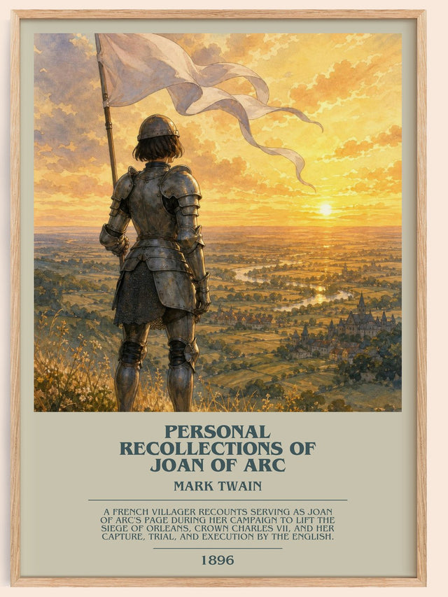 Personal Recollections Of Joan Of Arc Bookish Wall Art by Mark Twain