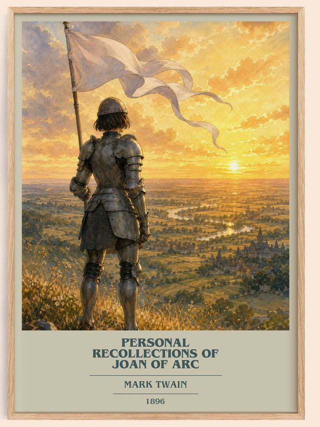 Personal Recollections Of Joan Of Arc Book Cover Poster by Mark Twain