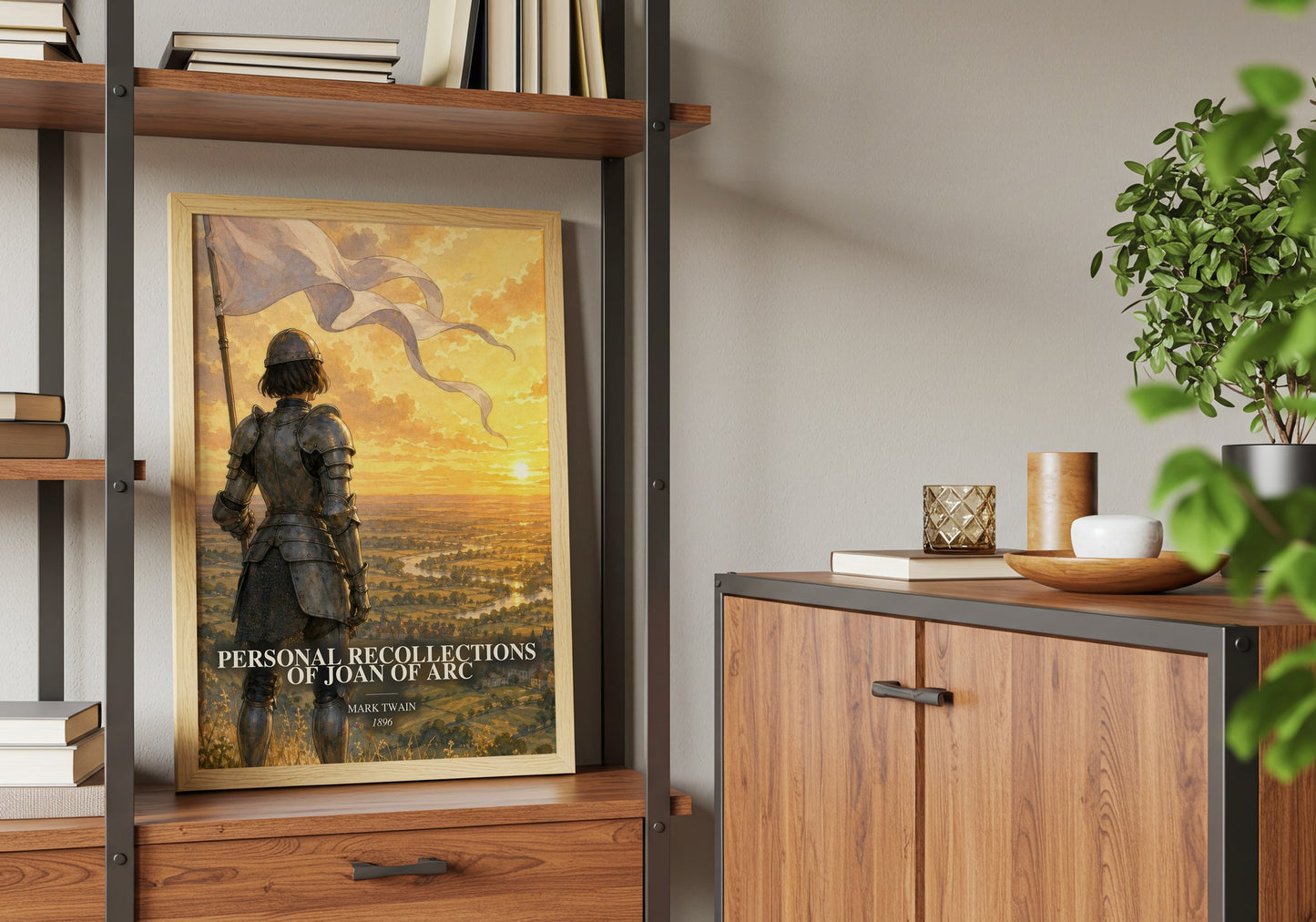 Personal Recollections Of Joan Of Arc book watercolour illustration paper finish options – matte satin gloss