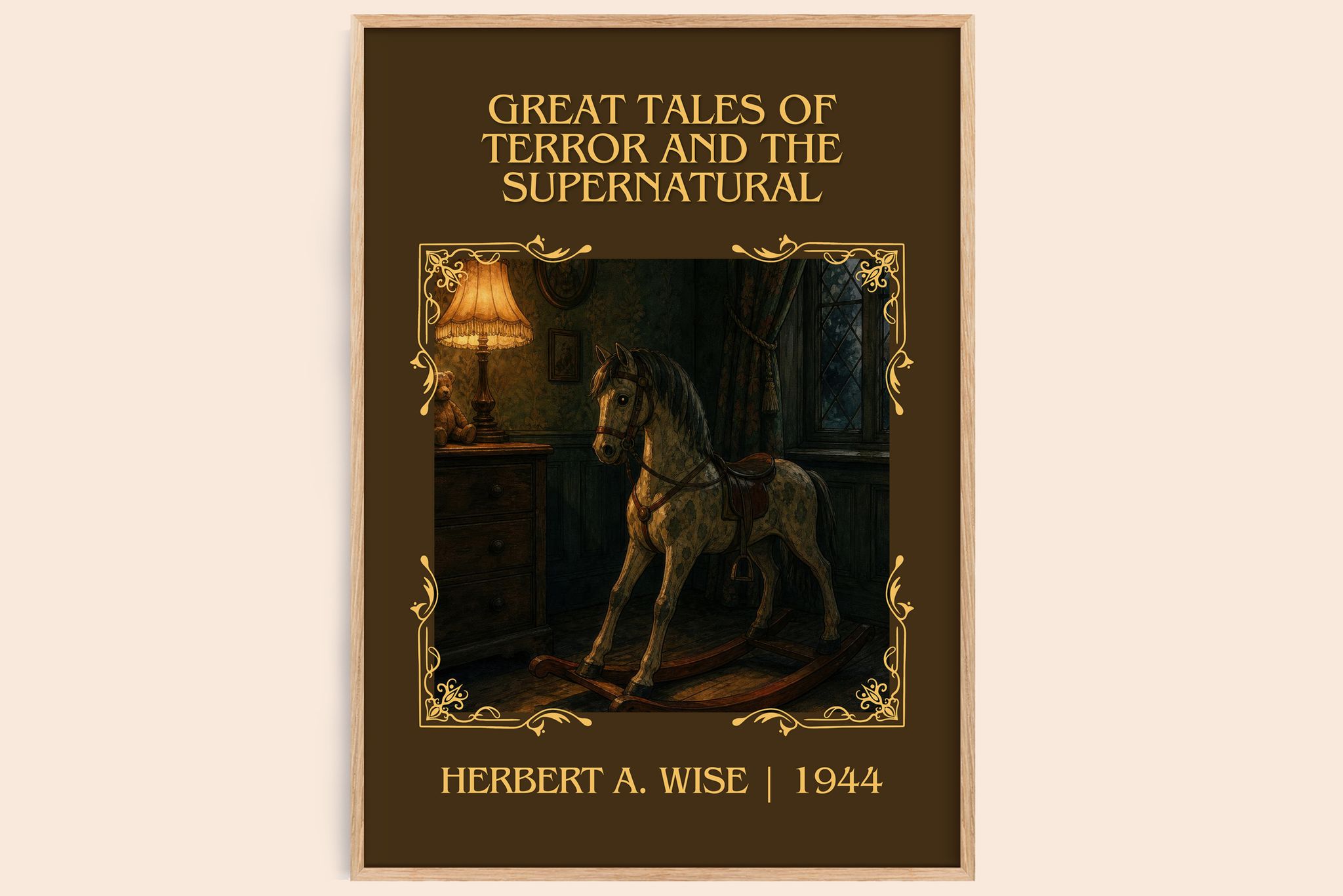 Great Tales Of Terror And The Supernatural Classic Book Art Print by Herbert A. Wise