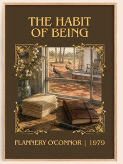 The Habit of Being Classic Book Art Print by Flannery O'Connor – book poster
