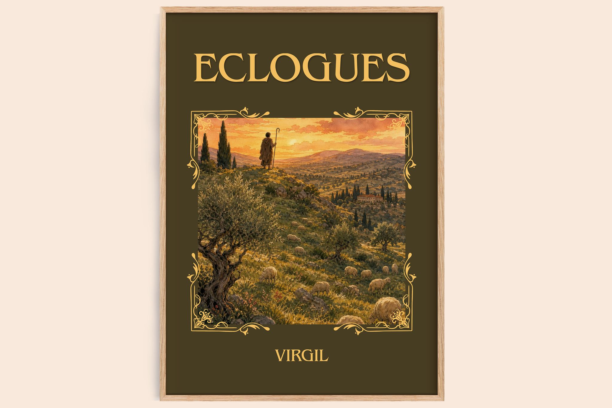 Eclogues Classic Book Art Print by Virgil