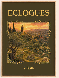 Eclogues Classic Book Art Print by Virgil – book poster