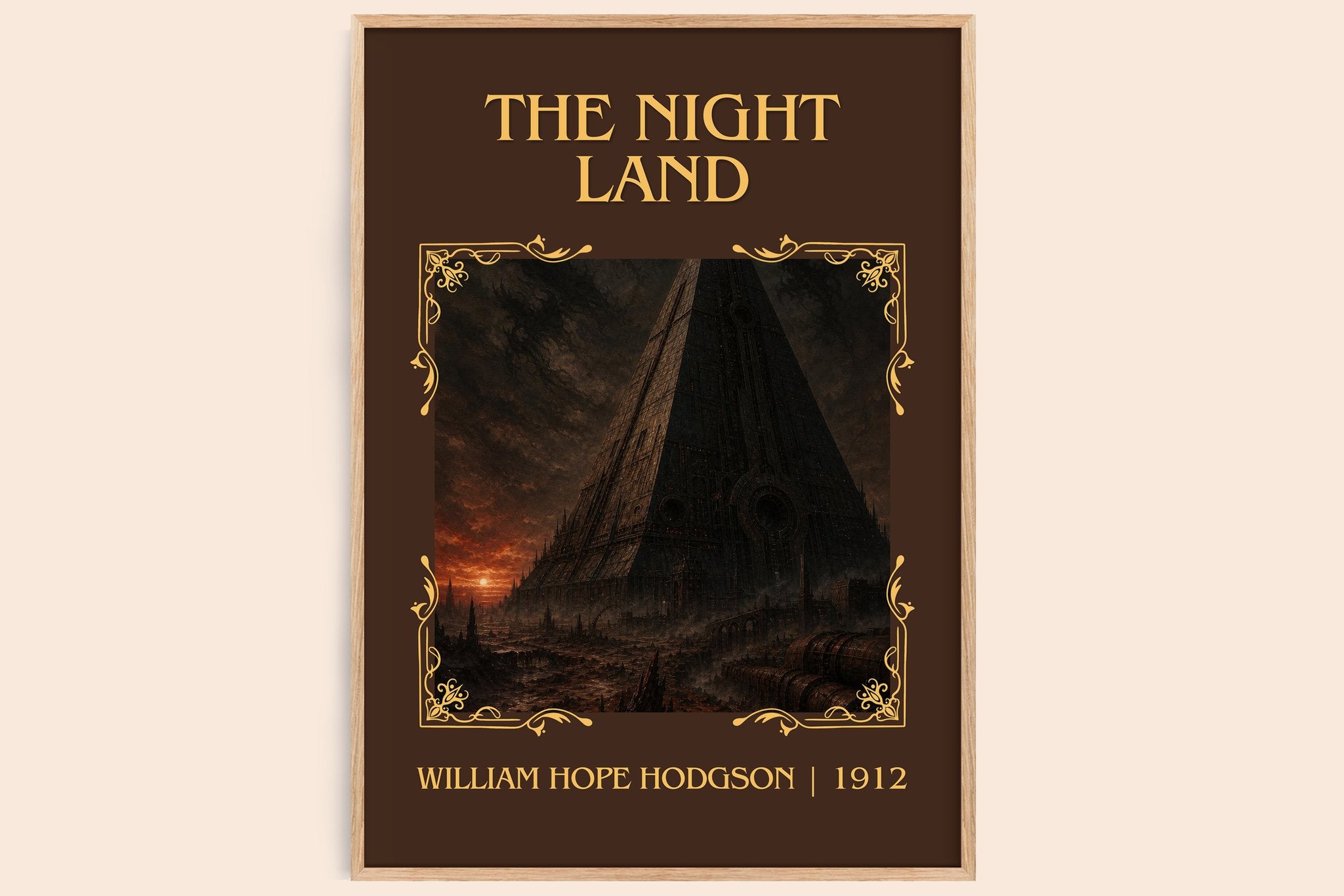The Night Land Classic Book Art Print by William Hope Hodgson