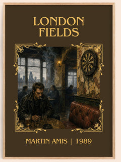 London Fields Classic Book Art Print by Martin Amis – book poster