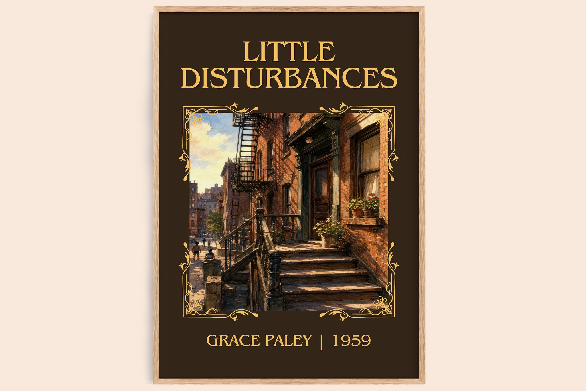 Little Disturbances Classic Book Art Print by Grace Paley