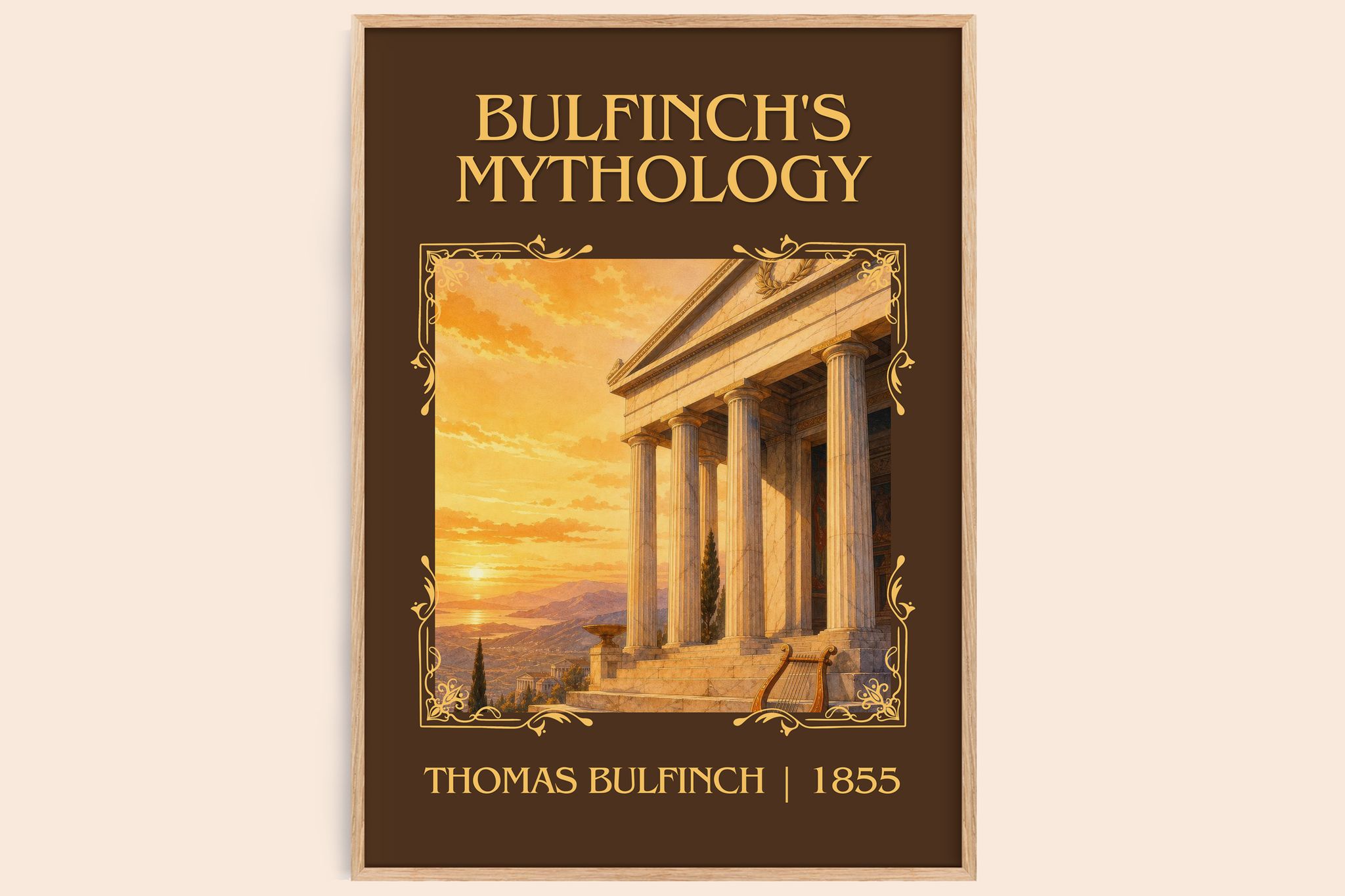 Bulfinch's Mythology Classic Book Art Print by Thomas Bulfinch