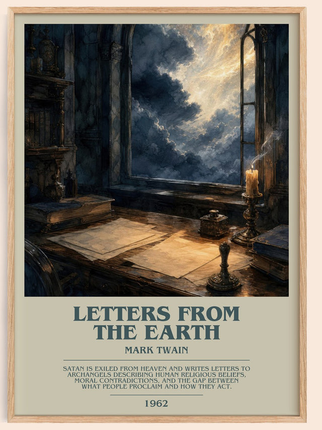 Letters From The Earth Bookish Wall Art by Mark Twain