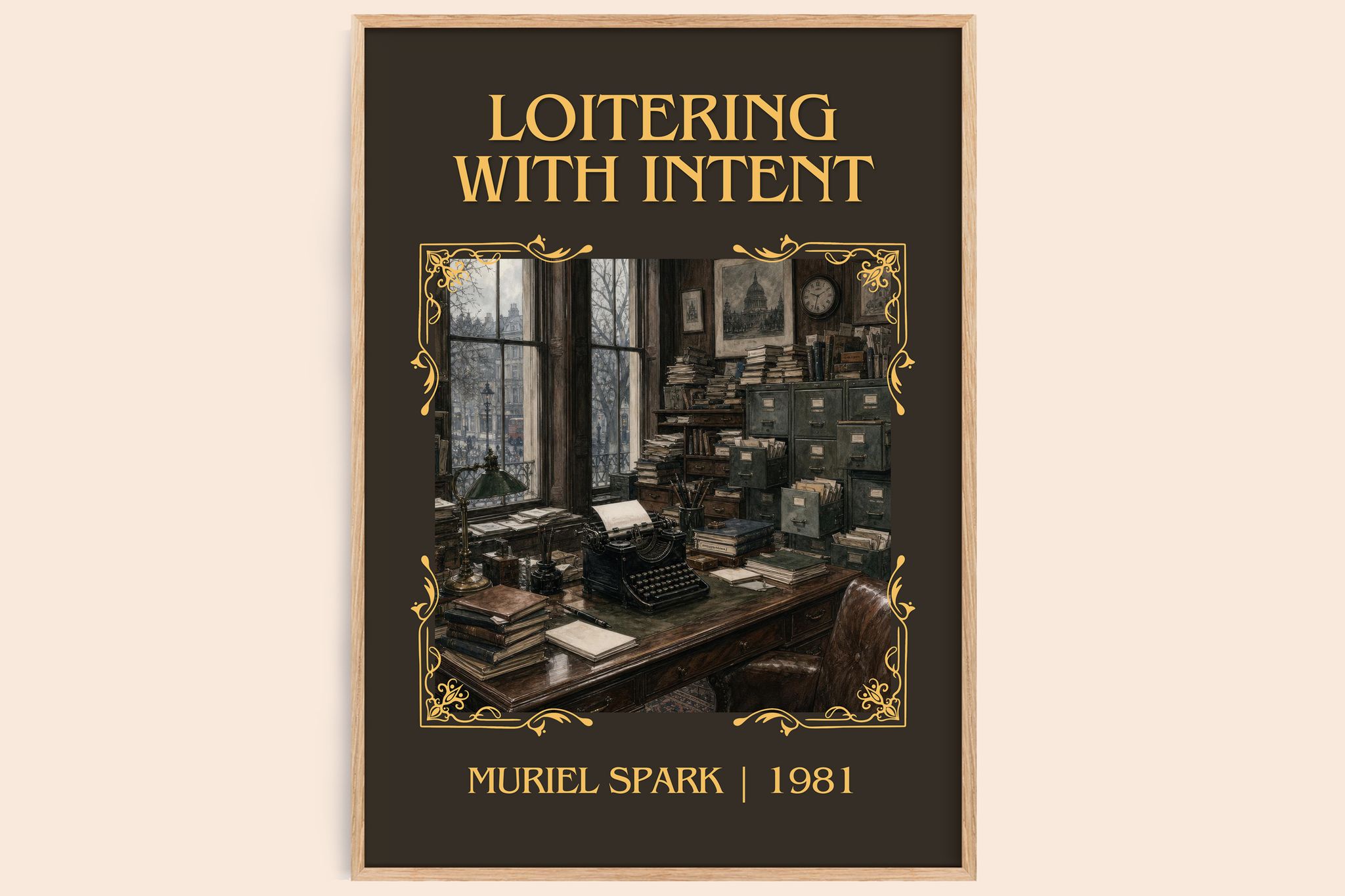 Loitering With Intent Classic Book Art Print by Muriel Spark