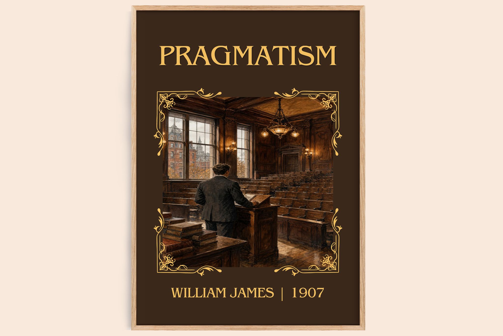 Pragmatism Classic Book Art Print by William James