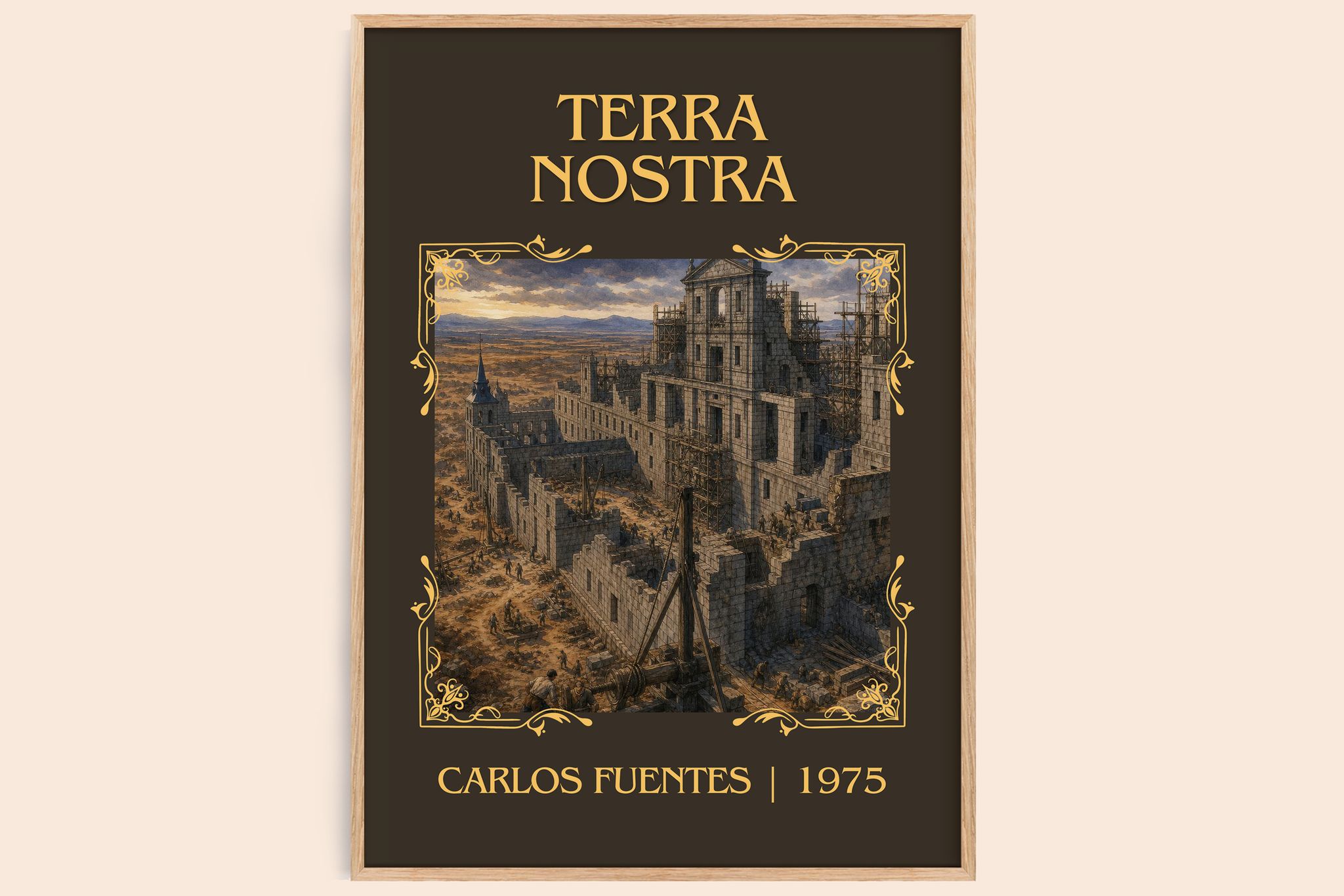 Terra Nostra Classic Book Art Print by Carlos Fuentes