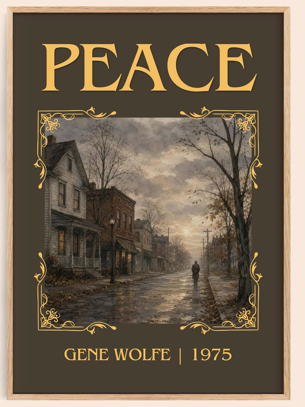 Peace Classic Book Art Print by Gene Wolfe – book poster