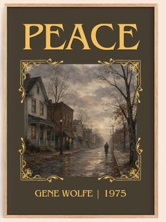 Peace Classic Book Art Print by Gene Wolfe – book poster