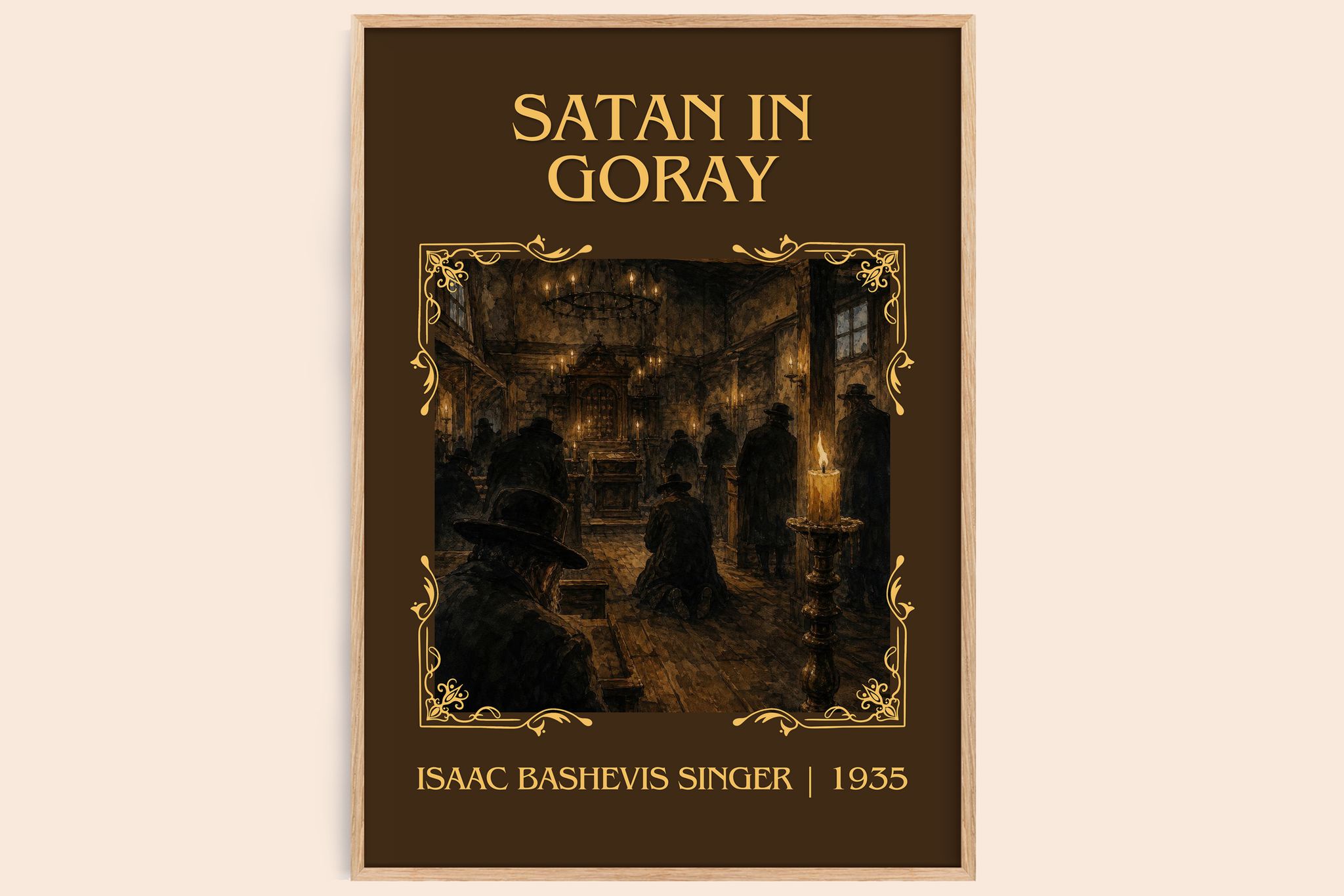 Satan In Goray Classic Book Art Print by Isaac Bashevis Singer