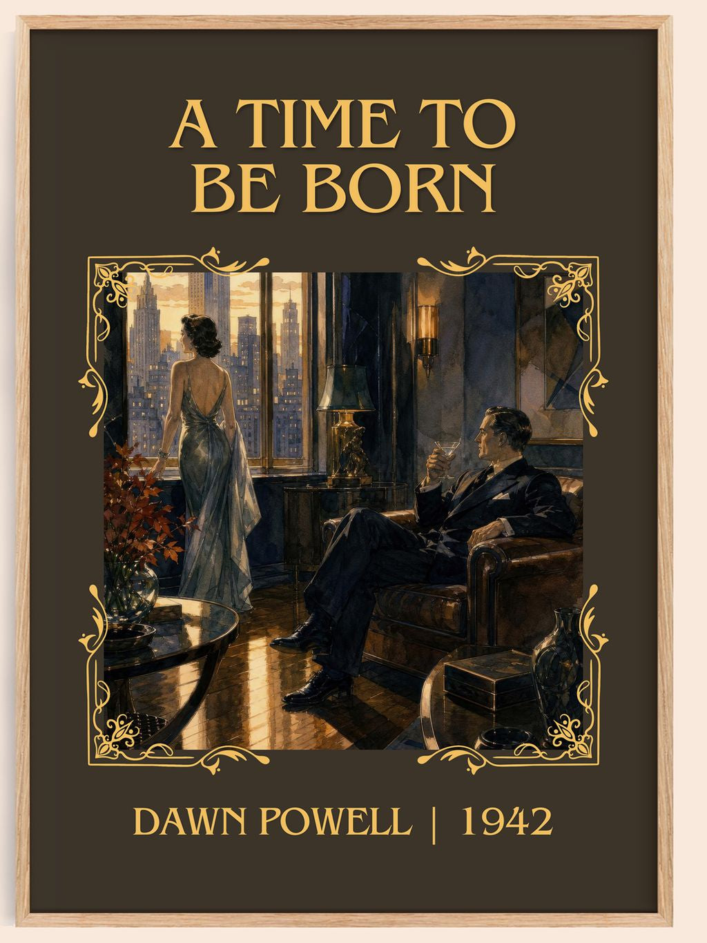 A Time To Be Born Classic Book Art Print by Dawn Powell – book poster