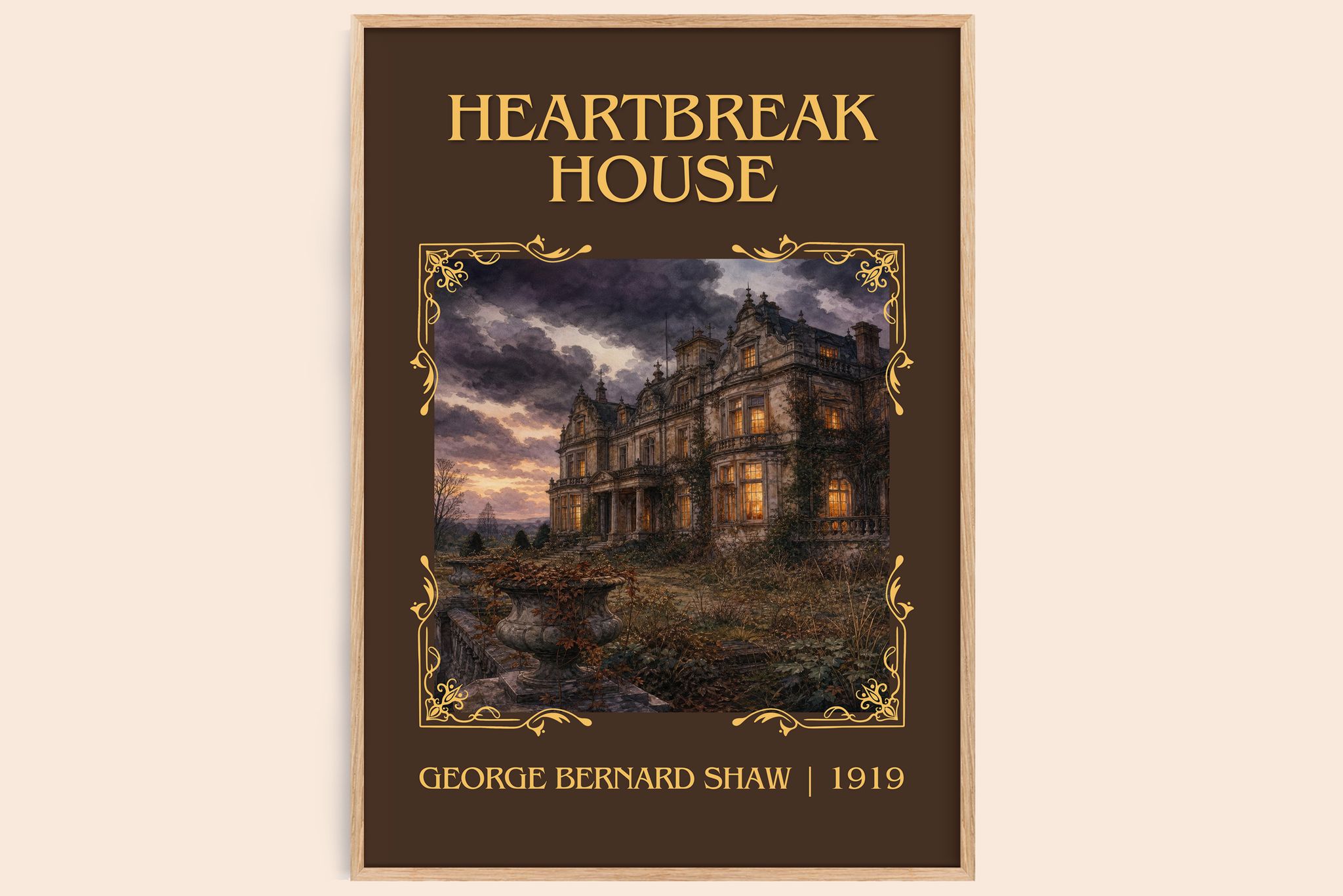 Heartbreak House Classic Book Art Print by George Bernard Shaw