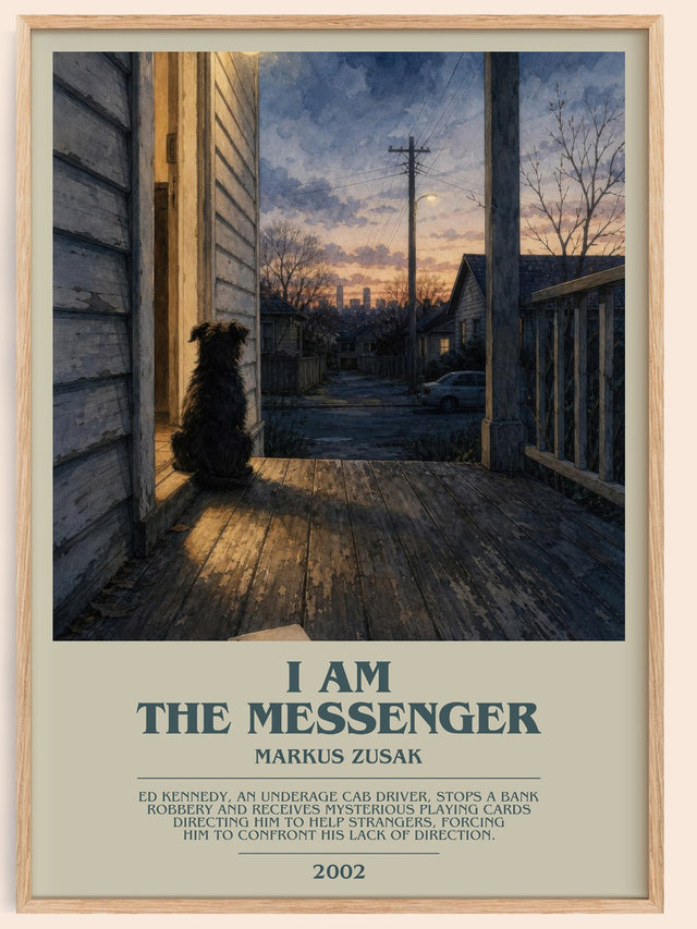 I Am The Messenger Bookish Wall Art by Markus Zusak