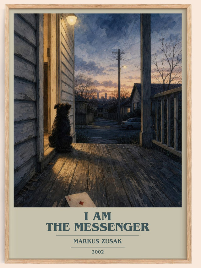 I Am The Messenger Book Cover Poster by Markus Zusak