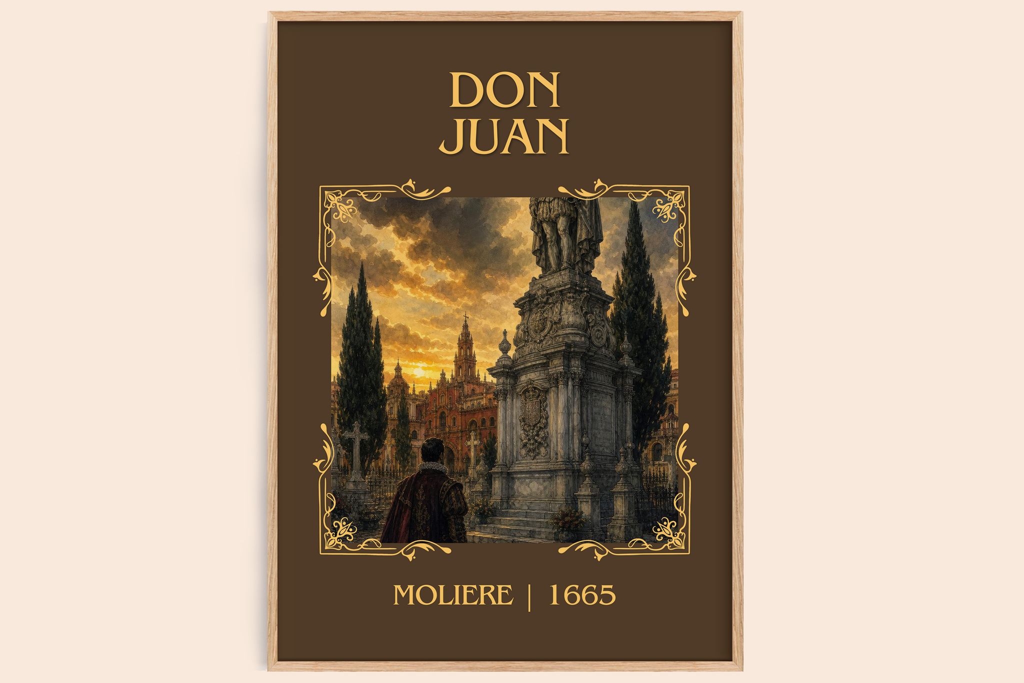Don Juan Classic Book Art Print by Molière
