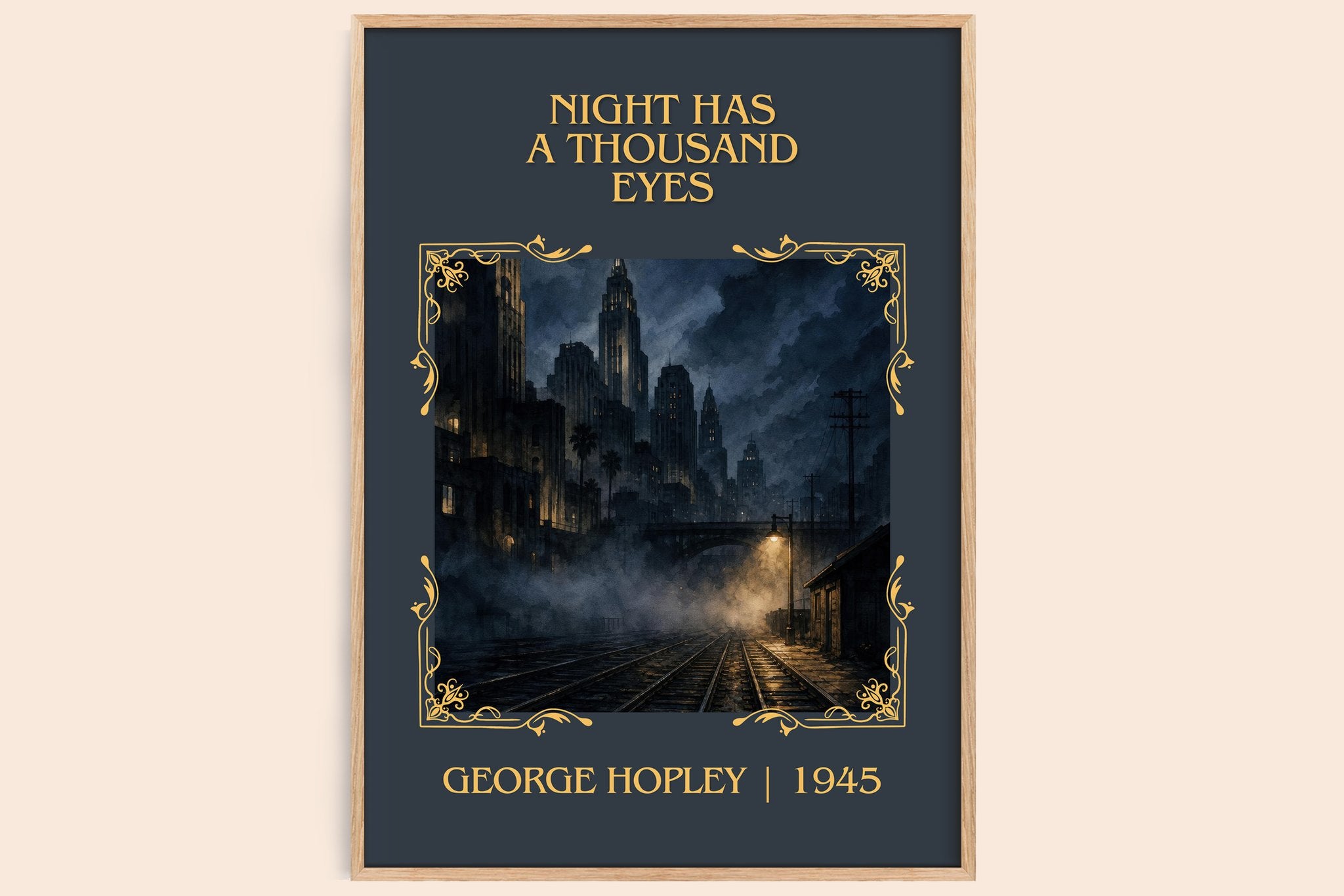 Night Has A Thousand Eyes Classic Book Art Print by George Hopley