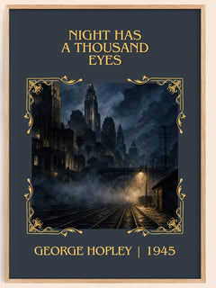 Night Has A Thousand Eyes Classic Book Art Print by George Hopley – book poster