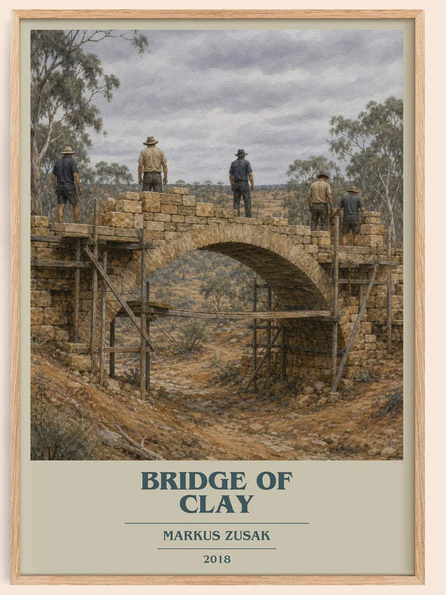 Bridge Of Clay Book Cover Poster by Markus Zusak