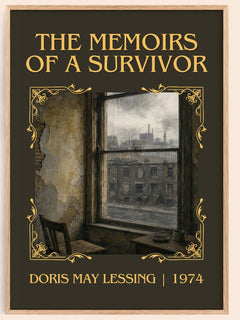 The Memoirs of a Survivor Classic Book Art Print by Doris May Lessing – book poster