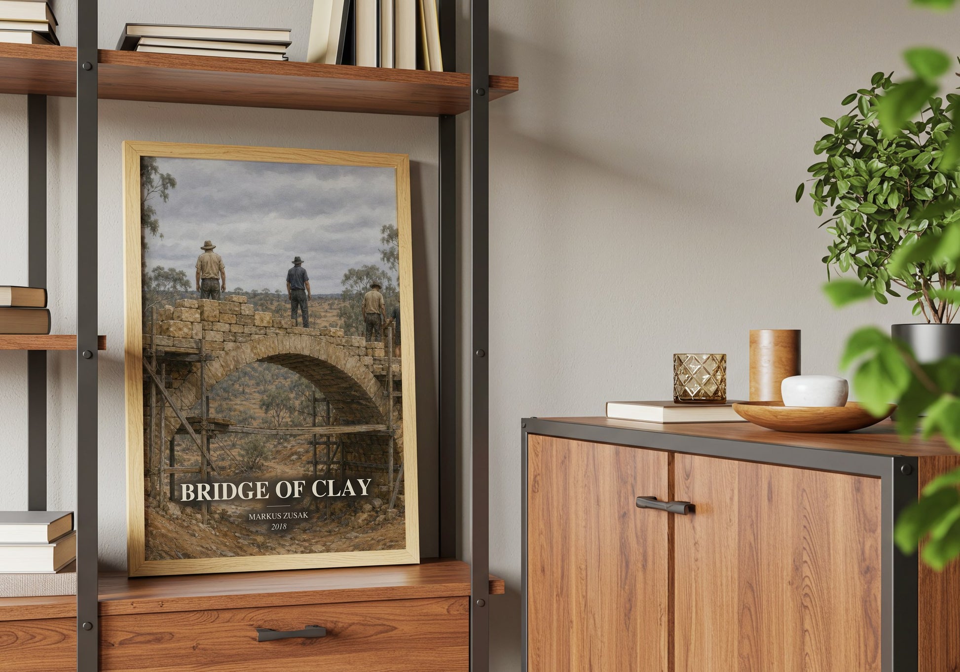 Bridge Of Clay book watercolour illustration paper finish options – matte satin gloss