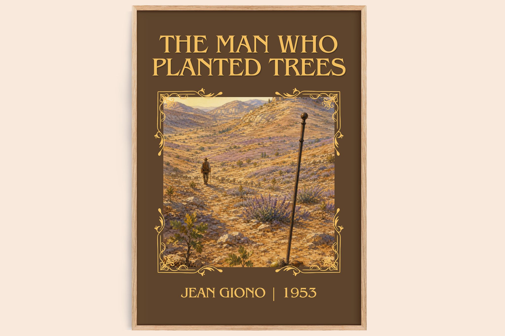 The Man Who Planted Trees Classic Book Art Print by Jean Giono