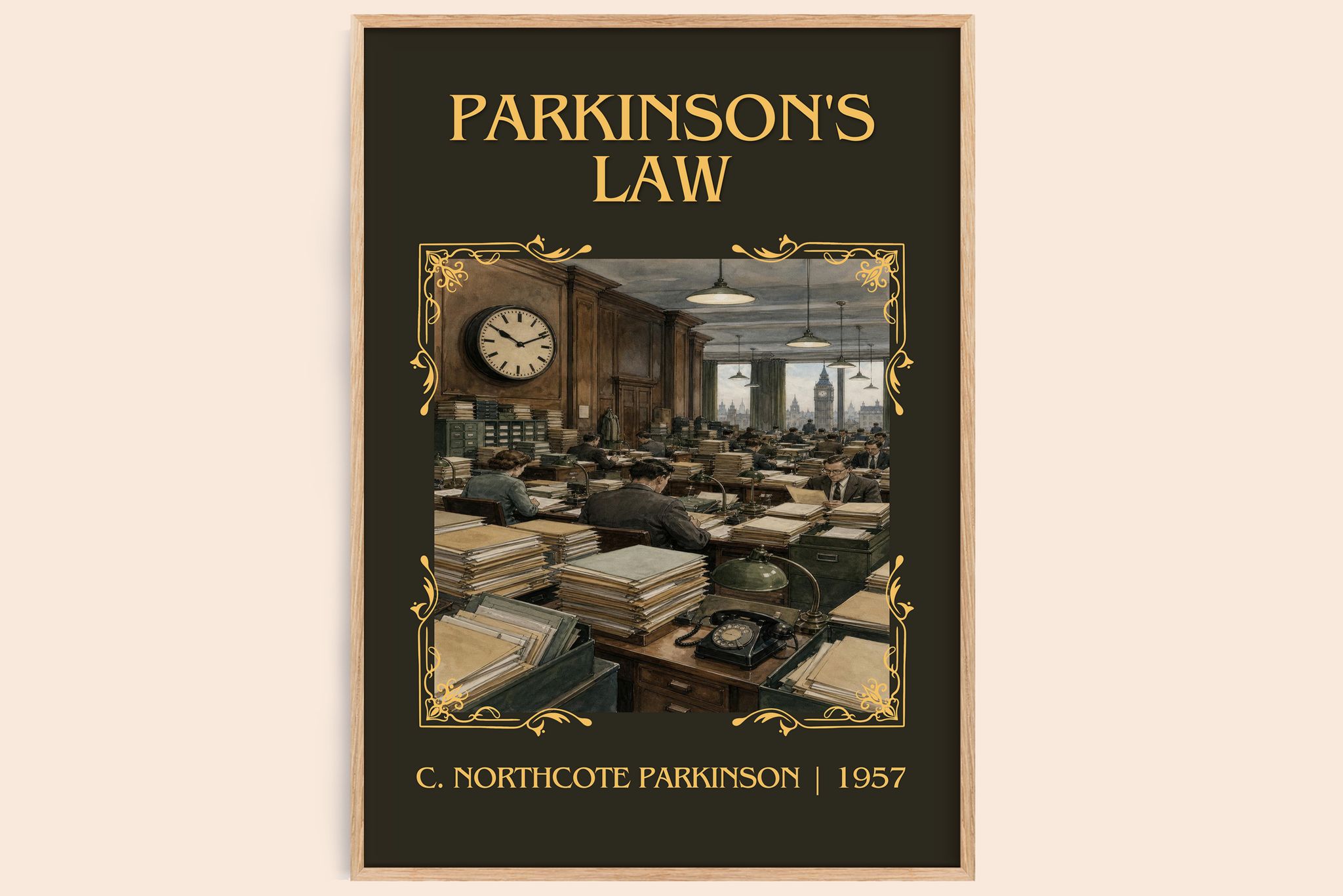 Parkinson's Law Classic Book Art Print by C. Northcote Parkinson