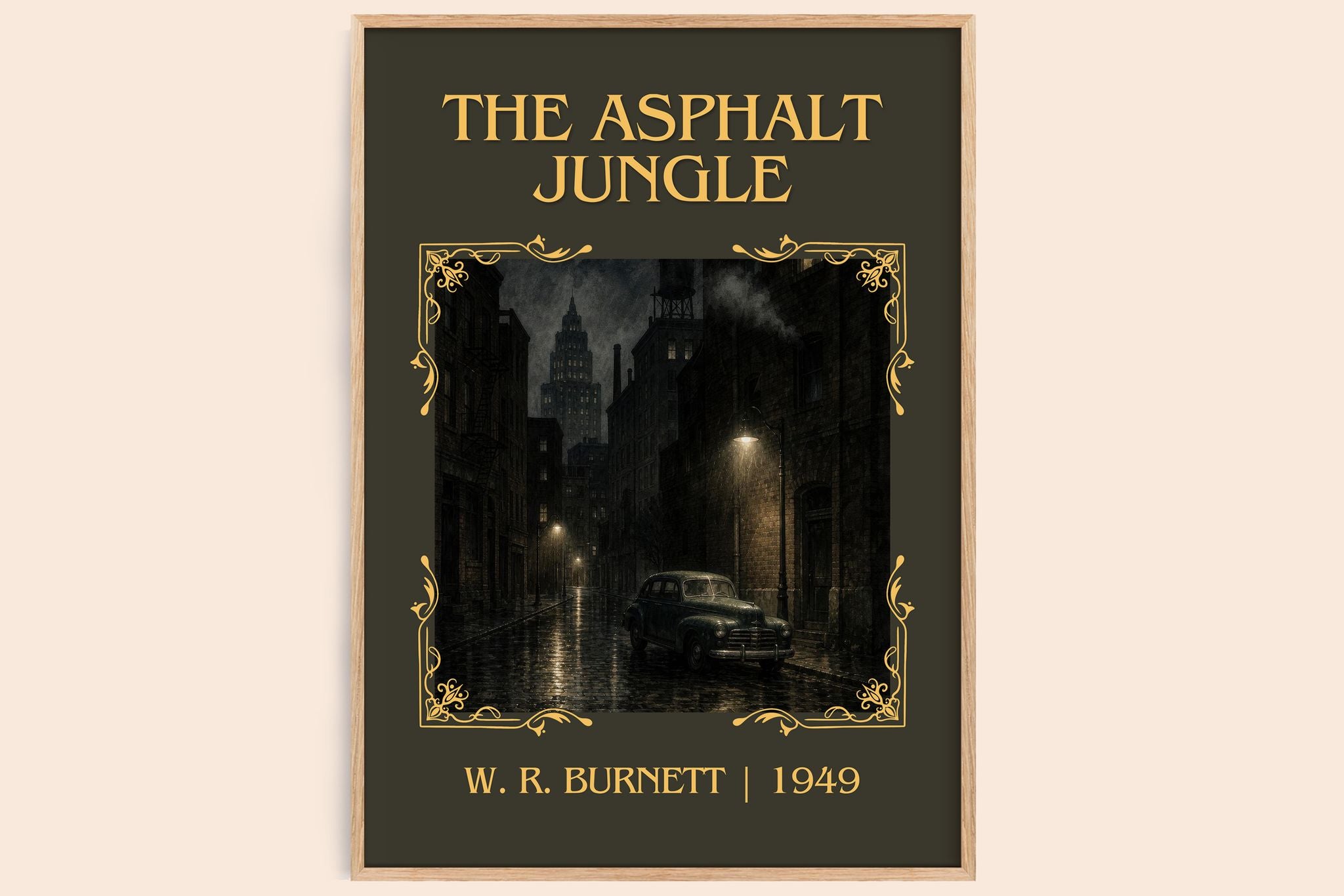 The Asphalt Jungle Classic Book Art Print by W. R. Burnett