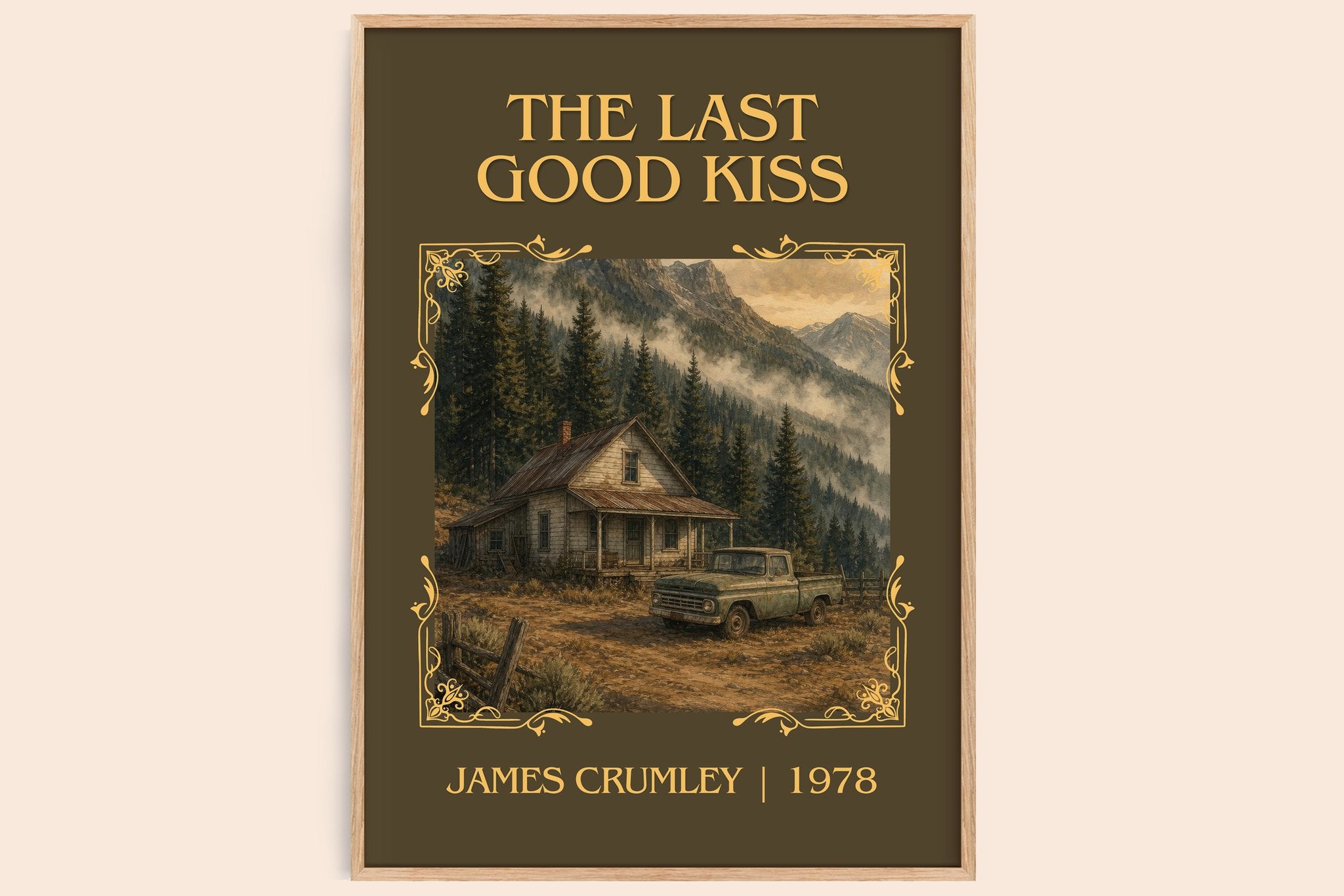 The Last Good Kiss Classic Book Art Print by James Crumley