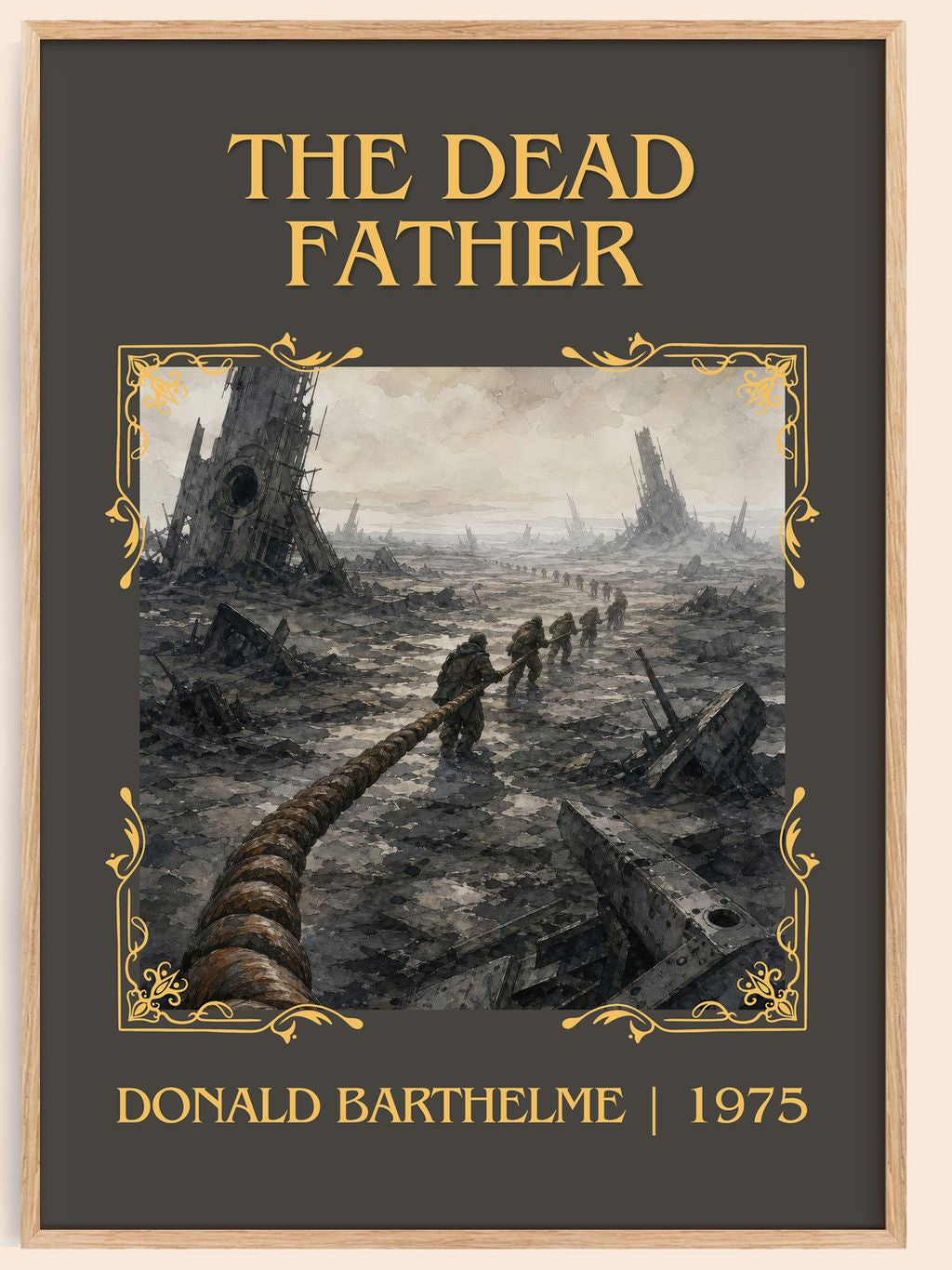 The Dead Father Classic Book Art Print by Donald Barthelme – book poster