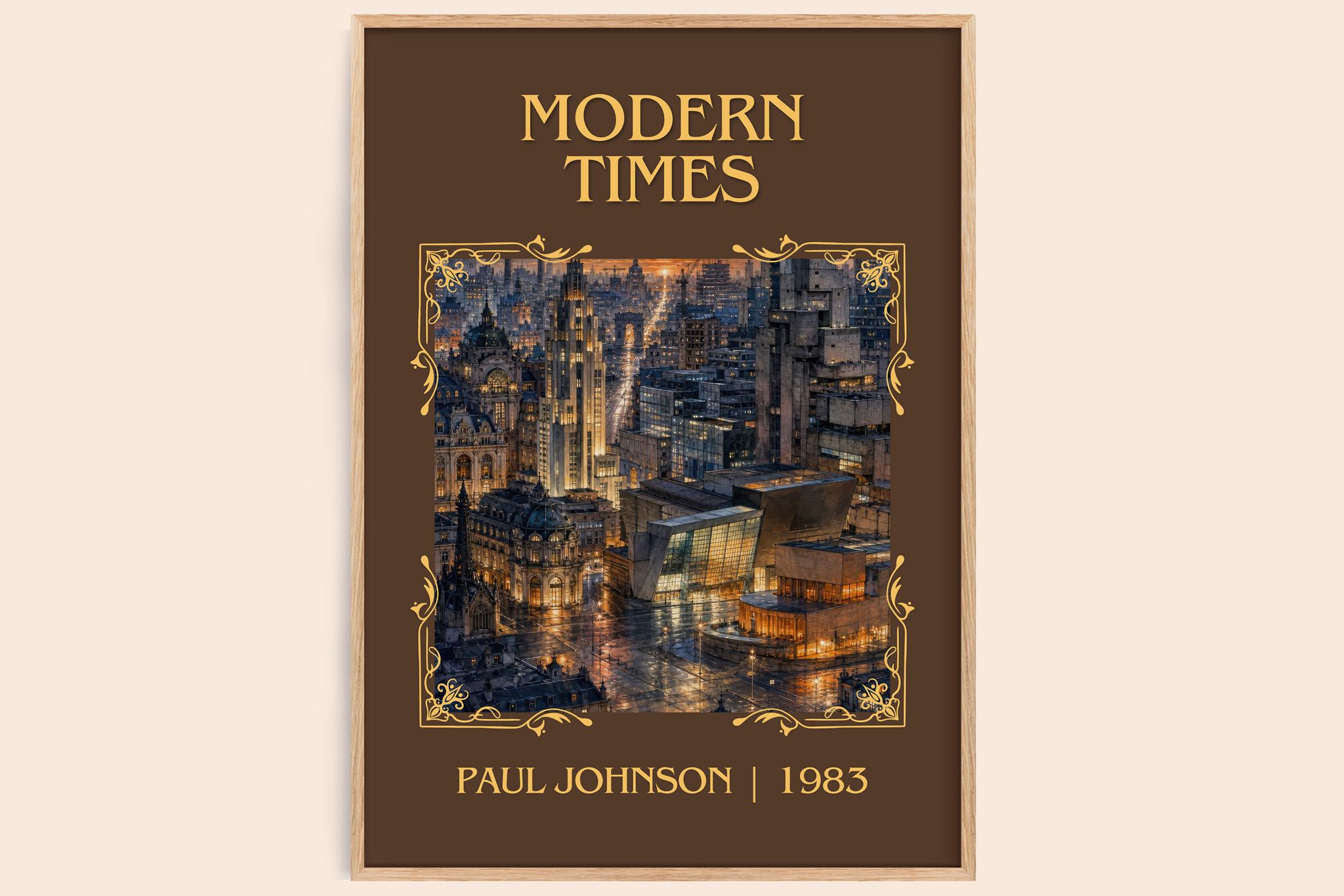 Modern Times Classic Book Art Print by Paul Johnson