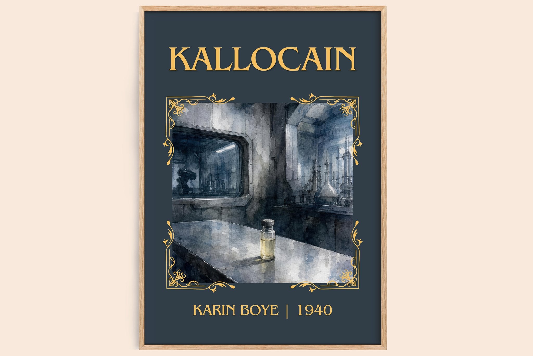 Kallocain Classic Book Art Print by Karin Boye