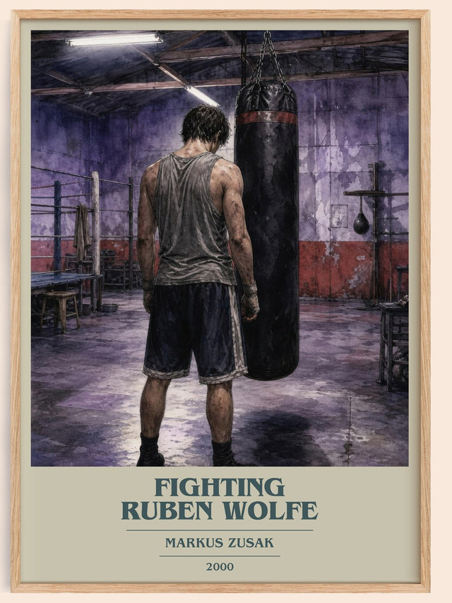 Fighting Ruben Wolfe Book Cover Poster by Markus Zusak