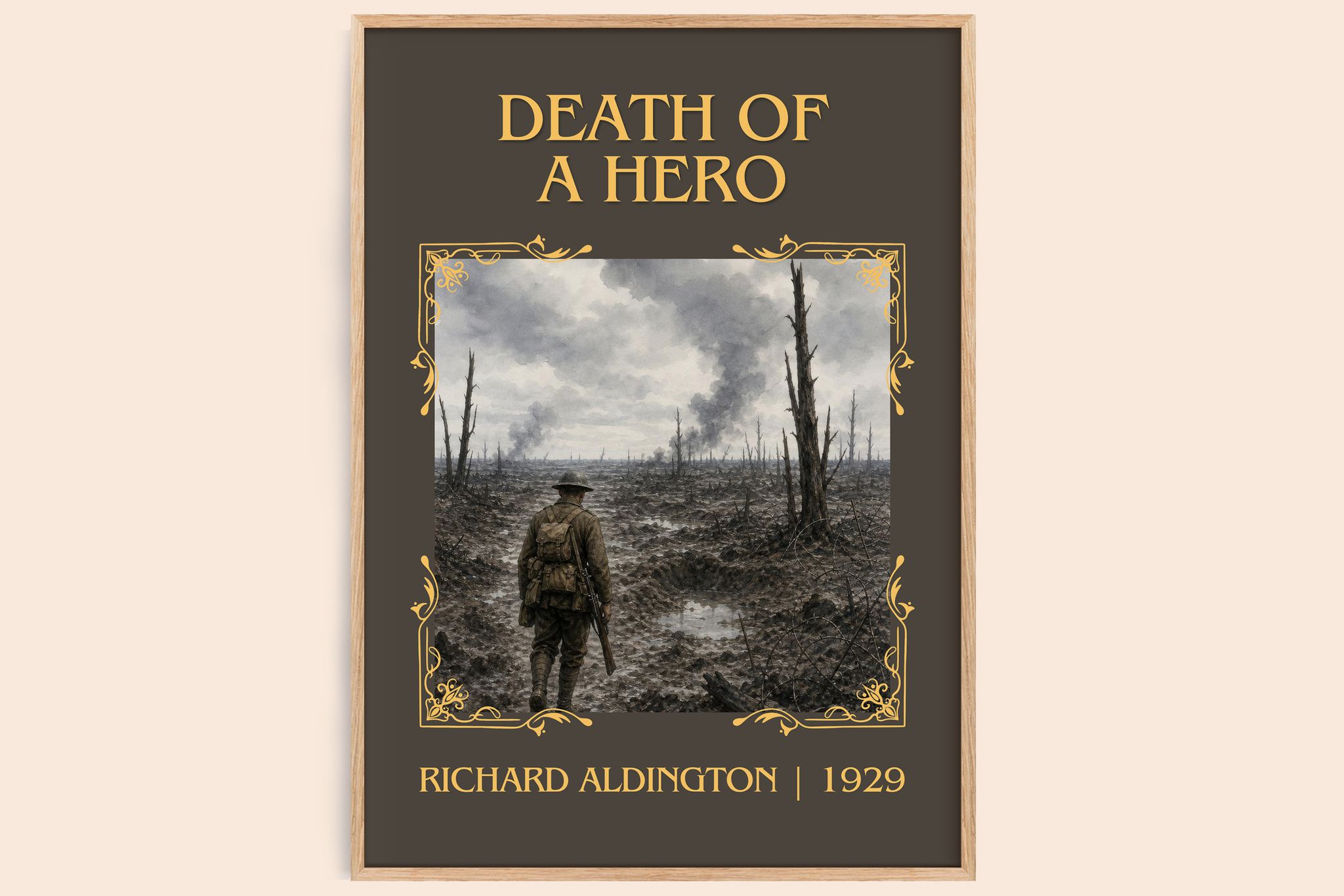Death Of A Hero Classic Book Art Print by Richard Aldington