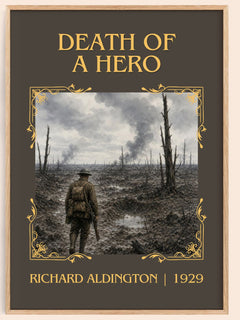 Death Of A Hero Classic Book Art Print by Richard Aldington – book poster