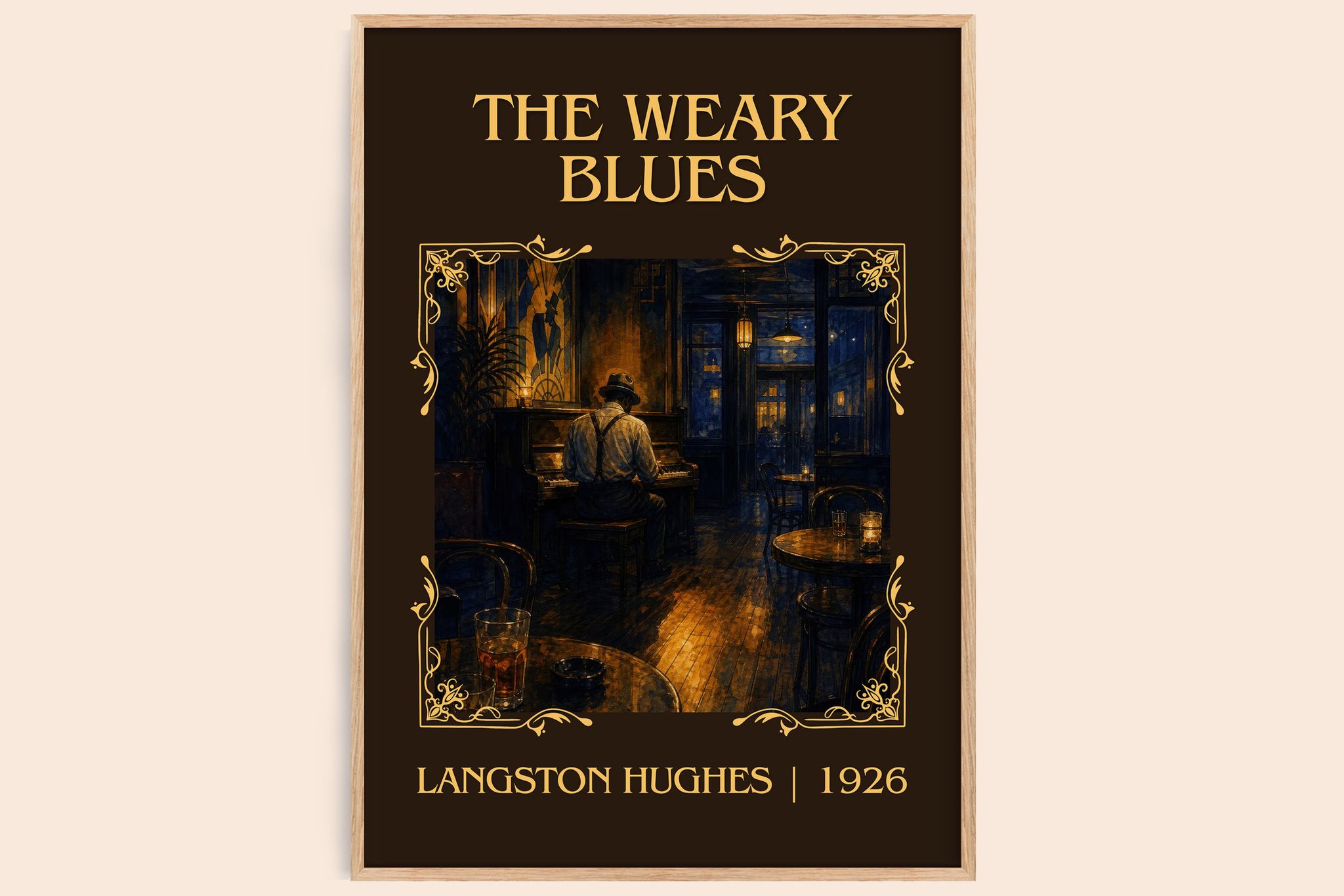 The Weary Blues Classic Book Art Print by Langston Hughes