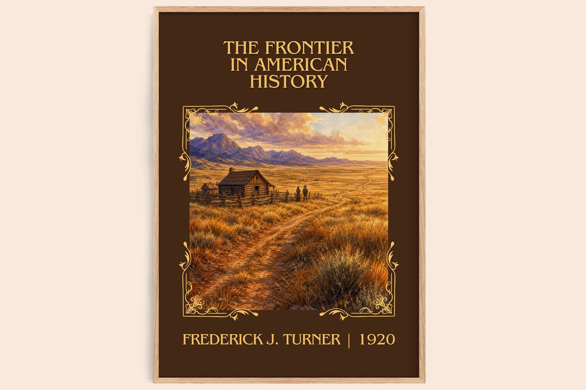 Frontier in American History Classic Book Art Print by F. Turner