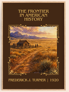 Frontier in American History Classic Book Art Print by F. Turner – book poster