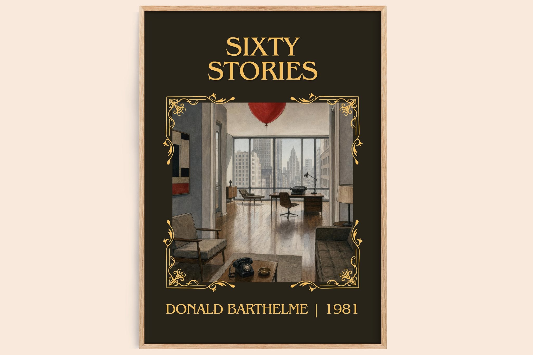 Sixty Stories Classic Book Art Print by Donald Barthelme